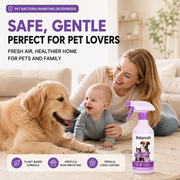 Safe and gentle plant-based pet deodorizer for pet lovers and families