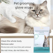 Pet Grooming Glove Wipes for Dogs & Cats – 6 Sheets, Rinse-Free Daily Care