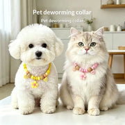 Adjustable Beaded Pet Collar for Cats and Dogs - Citronella Wood Scent Outdoor Collar