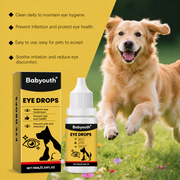 Babyouth Eye Care Solution for Cats and Dogs—for daily tear stain cleaning; gentle care, mild formula, and easy to use.