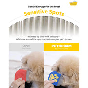 PETHROOM Easy Facial Comb packaging and authenticity notice