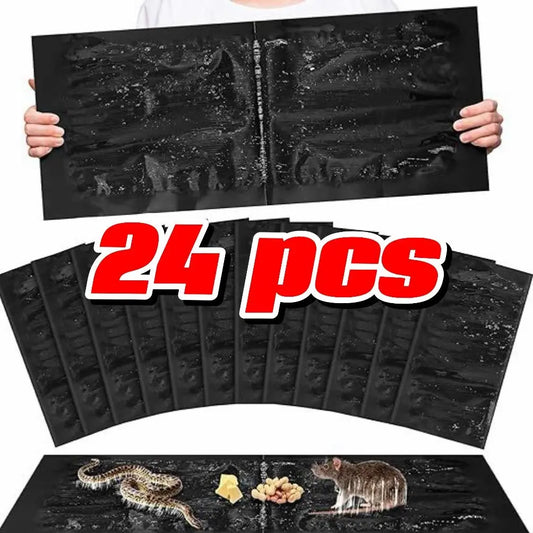 12-Pack Extra Strong Sticky Glue Boards – Indoor & Outdoor Pest Control Traps for Mice, Rats & Snakes